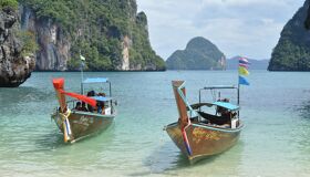Twin Tourist Boats in Phuket, Thailand